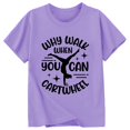 thumbnail image 3 of WOYY Girls Graphic Tee Kids Short Sleeve T Shirt Casual Sports T-Shirt, Sizes 0-13, 3 of 3