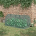 thumbnail image 2 of Outsunny 8 x 4ft Crop Cage with Two Zippered Doors and Ground Stakes green, 2 of 10