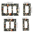 thumbnail image 2 of Yayeee Rocker Switch Wall Plate 1-Gang 4.6"x2.9" Home Decorative Outlet Cover, Art Leaves Pattern, 2 of 6