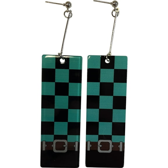 Adult's Womens Anime Domino Style Earrings Costume Accessory