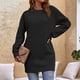 thumbnail image 4 of Vestidos Para Mujer Vestidos de Otoño Moda Otoño Invierno Botón de Color Sólido Suéter de Cuello Redondo Vestido de Bolsillo de Manga Larga Odeerbi  ODB133126, 4 of 7