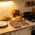 thumbnail image 4 of 2 Pieces Oven Mitts and Pot Holders Set with Thick Cotton Padding, Heat Resistant, Microwave Safe, Kitchen Gloves for Hot Dishes, Surface Protection, Multiple Colours, 4 of 6