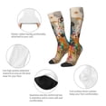 thumbnail image 6 of Lsque Abstract Colorful Dripping Circles Printed Crew Socks Men's Women's LightWeight Thin Casual Calf Socks ,Knee High Socks,Cotton Socks, 6 of 9