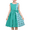 Green Chevron, variant on Girls Dress Green Chevron Color Contrast Sundress School Holiday Casual 7 Years