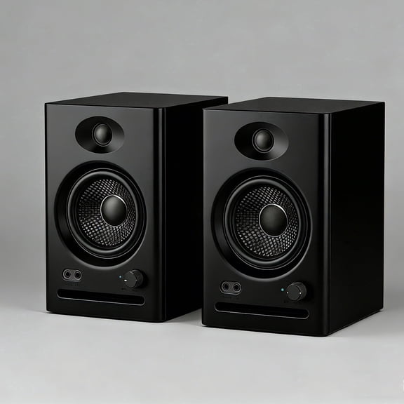 Solorage 60W Bluetooth 5.3 Computer Speakers, 2.0 Stereo for Desktop Laptop PC, 3.5mm AUX RCA USB, Ideal for Music & Gaming, Black 1 Pair