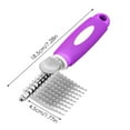 thumbnail image 4 of Poodle Dematting Rake Comb Brush for Dogs and Cats Steel Metal Comb for Detangling Matted Or Knotted Undercoat Hair, 4 of 7