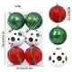 thumbnail image 2 of 6PC Fabric-Wrapped Foam Christmas Balls Elegant Decorations For Christmas Tree, 2 of 5