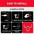 thumbnail image 4 of Bullfix Drywall Hole Repair Kit, Anchors, Screws, Drill Bit, Metal, Supports up to 255 lbs, 4 pack, 4 of 8