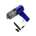thumbnail image 3 of Aspiradora de mano inalámbrica para coche pequeño, aspiradora compacta multifuncional con accesorios, portátil para ordenador Azul, 3 of 9