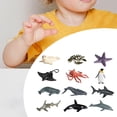 thumbnail image 3 of 12 Uds. Modelo De Animales Estatuas En Miniatura Mini Figuritas Modelos Para Dormitorio Orca SM SunniMix Figuras de simulación, 3 of 8