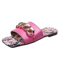 thumbnail image 2 of Zapatillas con punta abierta y plana para mujer, sandalias cómodas, informales, cómodas, para playa Wmkox8yii  ytu854, 2 of 9