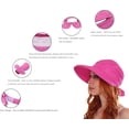 thumbnail image 4 of Sombreros Simplicity para mujer, visera convertible para playa con protección solar UV UPF 50+, 4 of 5