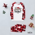 thumbnail image 5 of Odeerbi Christmas Pajamas for Family Holiday Long Sleeve Family Christmas Pajamas Matching Sets Dad Casual Printed Top with Bottom Outfits Home Wear Sleepwear Family Matching PJs Set Red, 5 of 6
