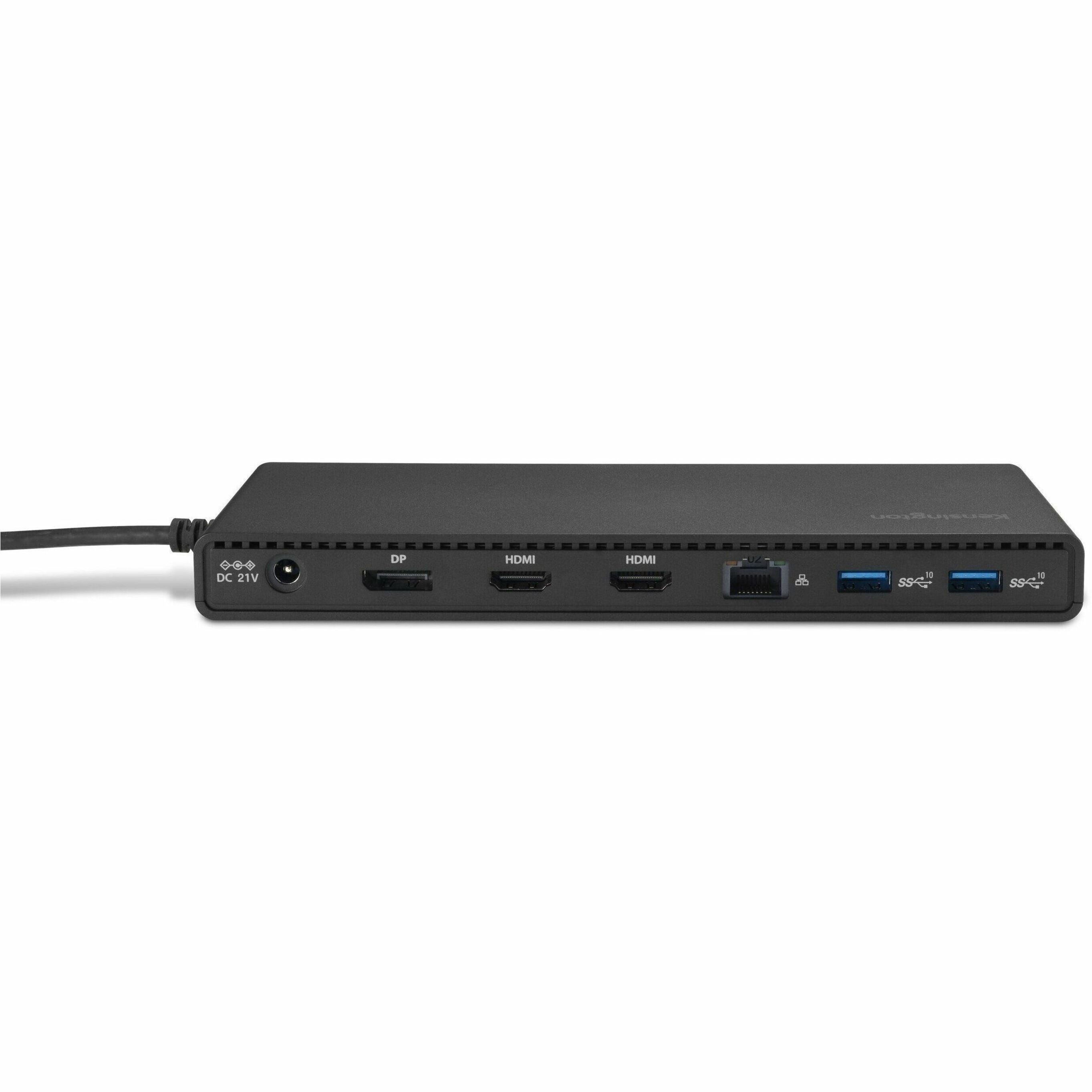 Kensington SD4842P EQ USB-C 10Gbps Triple Video Driverless Docking Station