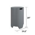 thumbnail image 6 of CosmoLiving by Cosmopolitan, Astra Collection, Propane Tank Holder, Dark Gray, 6 of 6