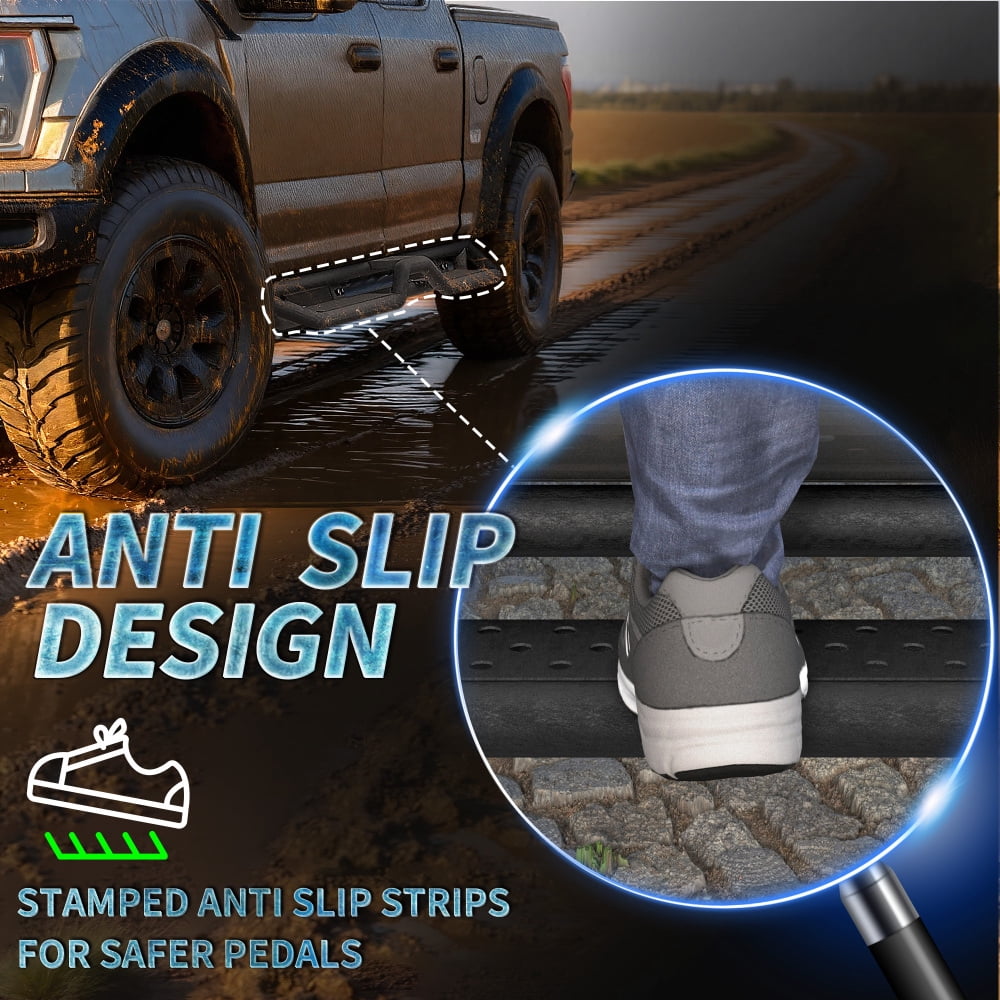 6" Running Boards Side Steps Compatbile with 2015-2026 Ford F-150 Super Crew Cab Nerf Bars