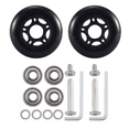 thumbnail image 4 of 75mmX 24mm Luggage Suitcase Replacement Wheels , PU Swivel Caster Wheels Bearings Repair Kits, A Set of 4, 4 of 5