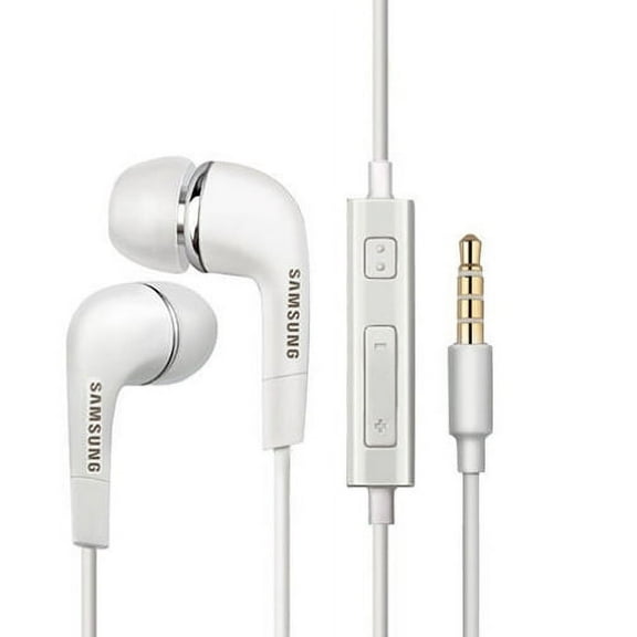 Headset OEM 3.5mm Hands-free Earphones Mic Dual Earbuds Headphones Stereo Wired [White] P9L for Samsung Nexus S 4G, Omnia 2 i920, Replenish SPH-M580, Repp R680, Reverb