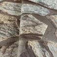 thumbnail image 2 of Brown Stone Embossed Wallpaper, Tile Wallcovering Roll: 41.7”W x 614”H- 177.80 sq ft, 2 of 6