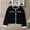 Black#1, variant on Kids Knitted Cardigan Long Sleeve Sweater Warm Outerwear for Children Boys Girls Cozy Soft Comfortable Fall Winter Casual Everyday Wear Playground Holiday(Black#3,7 Years)