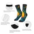 thumbnail image 3 of Fuzoiu Mango In The Rain Print Kids Socks For Boys Girls,Grip Crew Socks with Non Slip,Lightweight Stretch Crew Socks,Toddlers Crew Boot Socks, 3 of 5