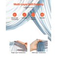 thumbnail image 5 of CAFORKP Blue & White Wedding Arch Decoration Kit 4 Artificial Flower Sets with 21ft Draping Fabric - for Wedding Ceremony & Reception Backdrop, 5 of 11