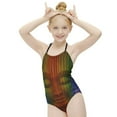 thumbnail image 5 of Tool Band 10000 Days Children's One-piece Swimwear Halterneck Swimsuit Summer Beach Girl's Bathing Suits Breathable Beachwear, 5 of 7