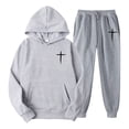 thumbnail image 1 of Costumes pour Hommes 2024 Athlétisme Ensemble 2 Pcs à Capuche Sport Décontracté Course Jogging / Costumes pour Hommes 2, 1 of 2