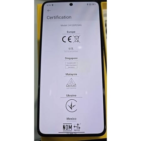 Xiaomi Poco X7 PRO 5G 512GB ROM 12GB RAM Dual SIM GSM Unlocked - Yellow