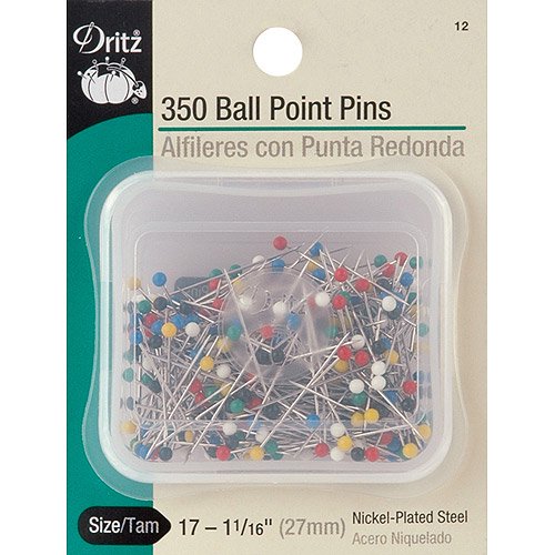 Color Ball Point Pins, Size 17 350/pkg
