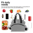 thumbnail image 7 of Herdesigns Grey Lunch Bag for Adults Men Women Insulated Reusable Lunch Box Leakproof Cooler Tote Bag with Adjustable Shoulder Strap, 7 of 7