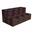 thumbnail image 1 of Geometric Foldable Mattress, Spots with Mini Triangles, 78.7" x 47.2", Blush Fuchsia, by Ambesonne, 1 of 6