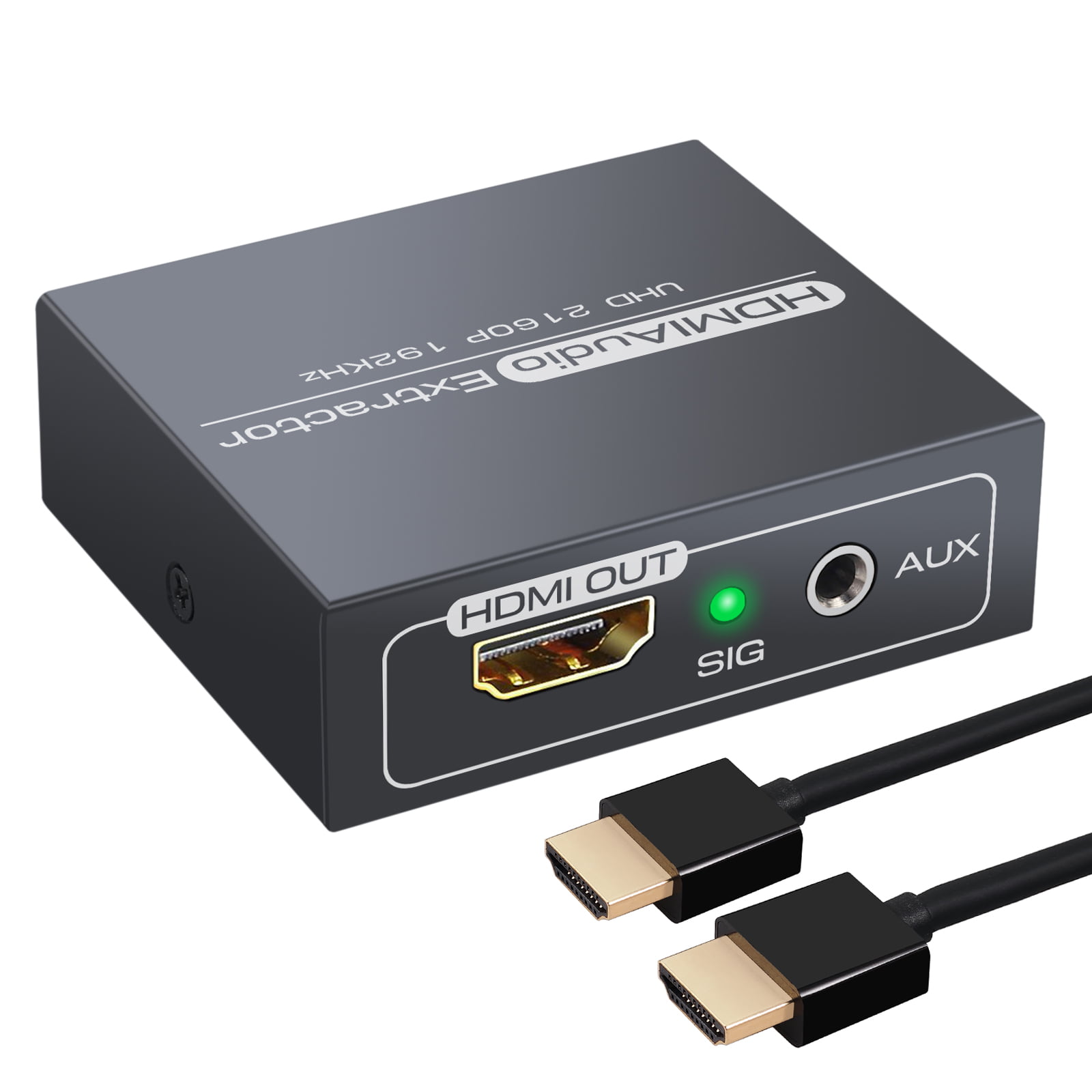 Optical Toslink SPDIF 3.5mm Audio Output HDMI Audio Extractor HDMI Audio Converter Adapter Embedder Unterstützung 1080P 3D für Fire Stick 4K@60Hz HDMI to HDMI Xbox Laptop 