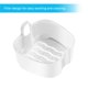 thumbnail image 4 of EeaseMX ROSENICE - Caja para baño de dentaduras postizas, retenedor de ortodoncia dental, estuche para guardar dentaduras postizas con colador (azul cielo), 4 of 7