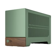 Fractal Design Terra Jade Mini-ITX SFF PC Case with PCIe 4.0 Riser, Anodized Aluminum and Walnut