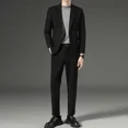 thumbnail image 2 of Traje completo para hombre, blazer formal, vestido informal de negocios, conjunto de 2 piezas, ceremonia clásica, caballero, corte entallado, ropa de lujo, 2 of 5