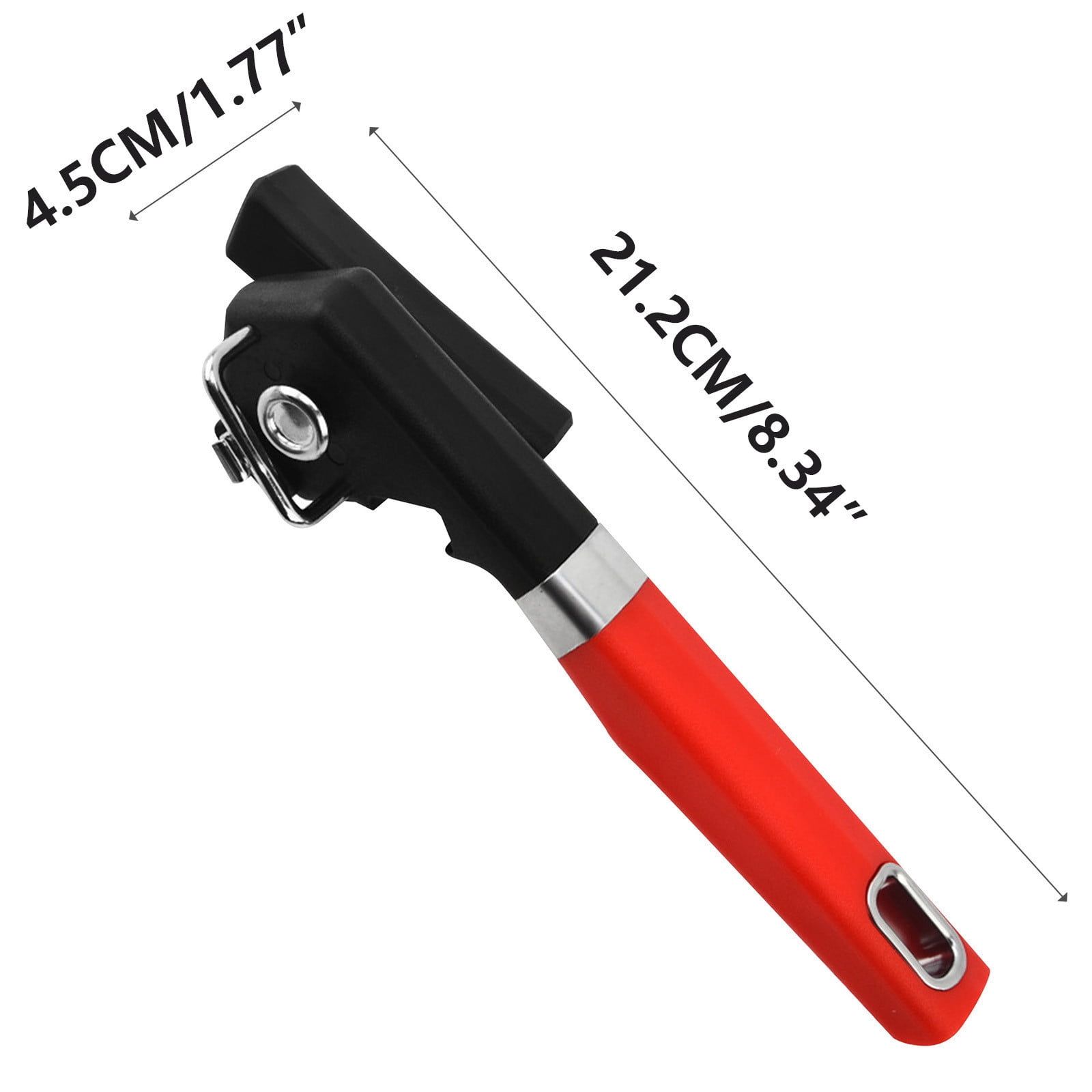 Lunxisen 4 Pcs Manual Can Opener Easy Grip Handle Kitchen Tool for Home Use Smooth Edge Opener Safe Efficient Can Opener