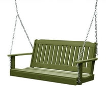 highwood® Lehigh Eco-Friendly Recycled Plastic Porch Swing, 4'