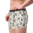 thumbnail image 3 of Wukai Flowe Rooster Print Men’s Underwear Breathable Boxer Briefs,&nbsp;Moisture Wicking & Breathable-Large, 3 of 7