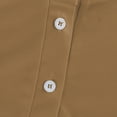 thumbnail image 6 of Polo Shirts for Women 2025 Fall Long Sleeve V Neck Collared, Business Casual Golf Loose Fit Blouses Light Brown S, 6 of 6