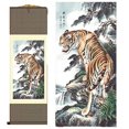 thumbnail image 1 of Grace Art Asian Wall Scroll, Tiger, 1 of 6