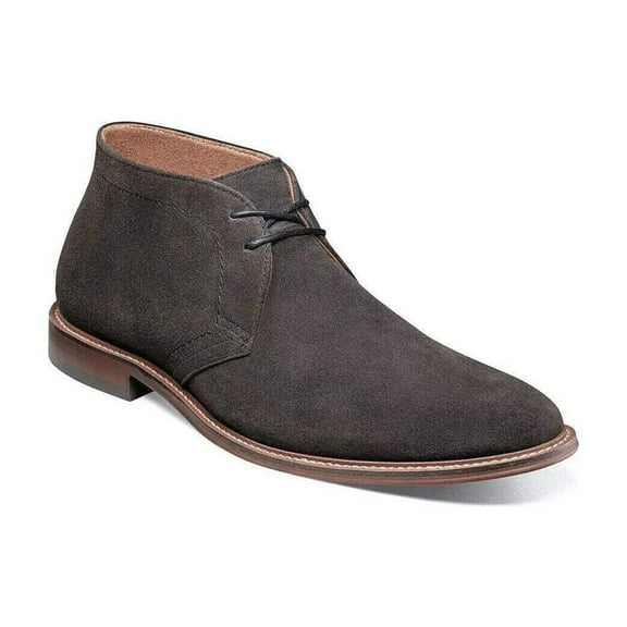 Stacy Adams Martfield Plain Toe Chukka Boot Suede Dark Gray 25618-011