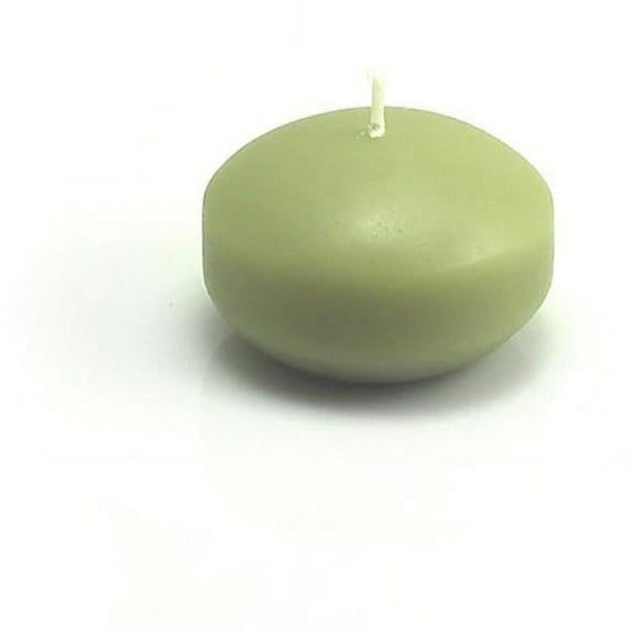 Jeco CFZ-015-12 1.75 in. Sage Floating Candles, Green - 288 Piece