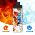 thumbnail image 5 of Yiaed Cute Sleepy Fox Print Sports Insulated Kettle Bottle Reusable Stainless Steel Insulated Cup, Outdoor Portable Casual Stainless Steel Insulation Cup, 5 of 7