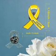 thumbnail image 2 of shiyou-20 Pcs Funeral Ribbon Awareness Pins Memorial Lapel Brooches Forever In Our Hearts For Mourning Event, 2 of 4