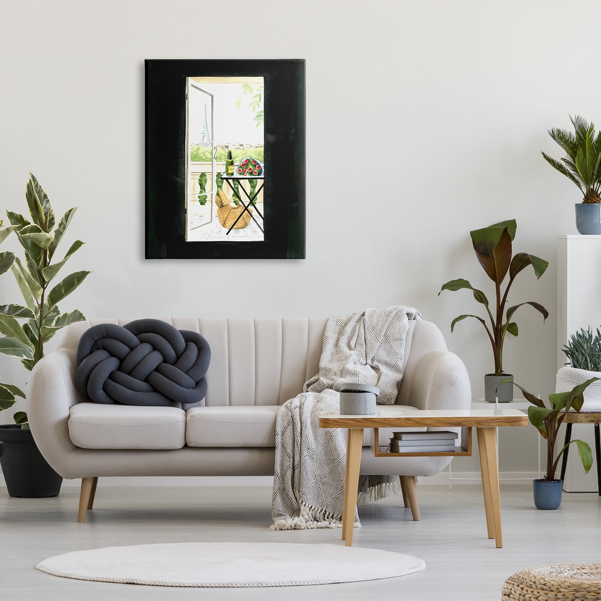 Stupell Industries Parisian Room Entryway Classic European Balcony Opening, 30 x 40, Design by Grace Popp