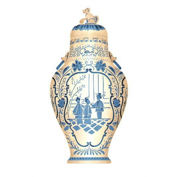 Beijing Vase Wall Stencil - DEE633 by DeeSigns