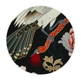 thumbnail image 2 of JEUXUS  Japanese Crane Tablecloths Asian Oriental Heron Bird Floral Branch Clouds Kitchen Dinning Tabletop Decoration,Table Cover for Indoor Outdoor Tablecloth, 2 of 7