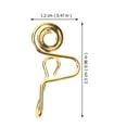 thumbnail image 2 of MasteelfCA 3pcs Fake Nose Rings Non Piercing Clip On Nose Rings Creative Metal Nose Rings, 2 of 8