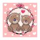 thumbnail image 1 of Cuadros Decorativos Kit de pintura de diamantes redondos completos Pareja de osos de dibujos animados 5D Imagen de mosaico de diamantes de imitación DQrwqpou Nuevos Originales, 1 of 8